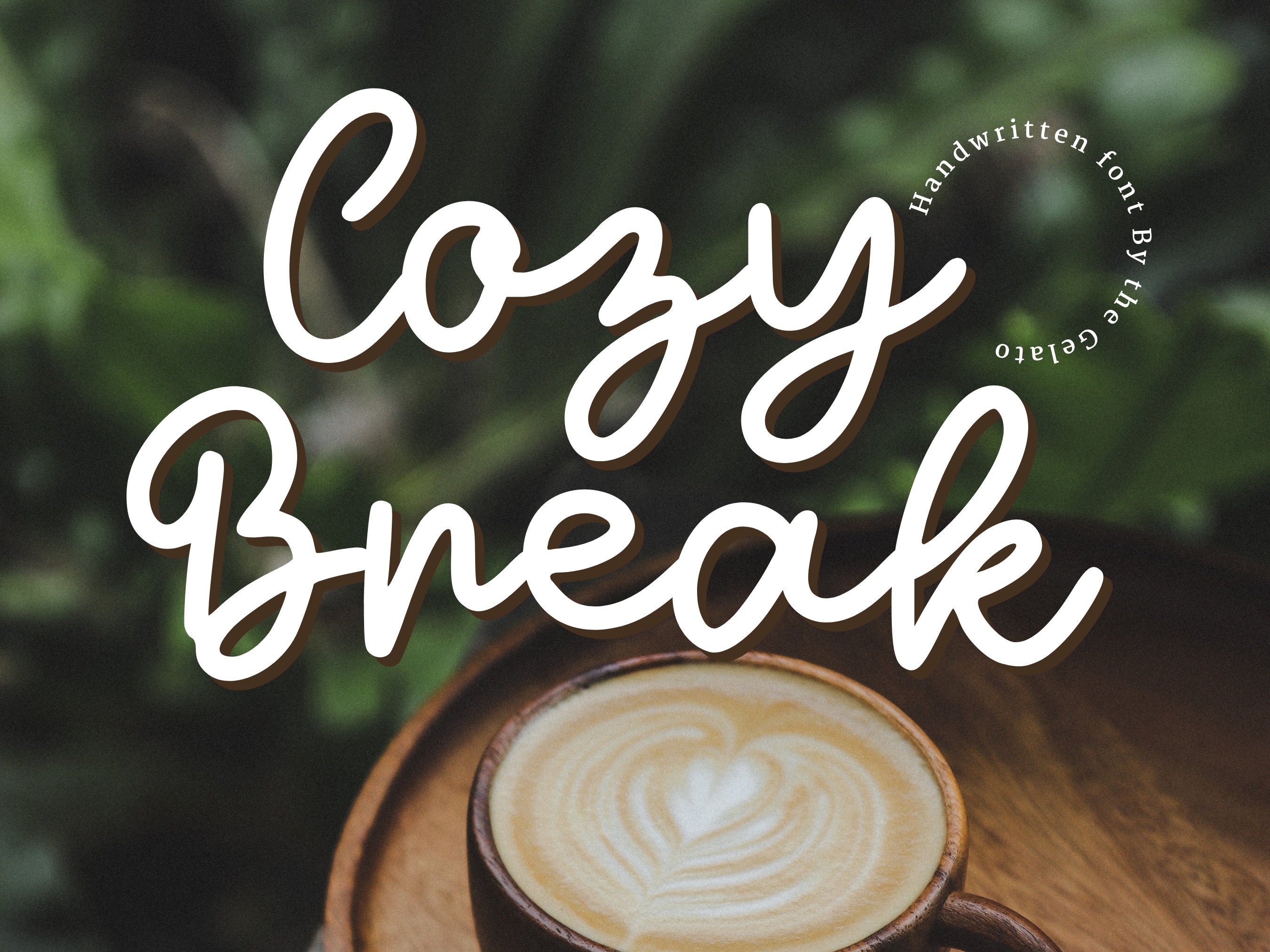 Monoline Handwriting Font Coffee Shop Font Cafe Sign Cafe Menu Font ...