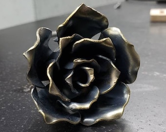 DIY MINI 3D Metal Rose // Kit de soldadura // Opción sin soldadura disponible // Arte de metal DIY