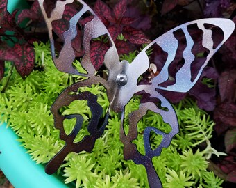 Decoración de jardín con mariposas 3D // Decoración de macetas // Selección de jardín // Decoraciones para exteriores