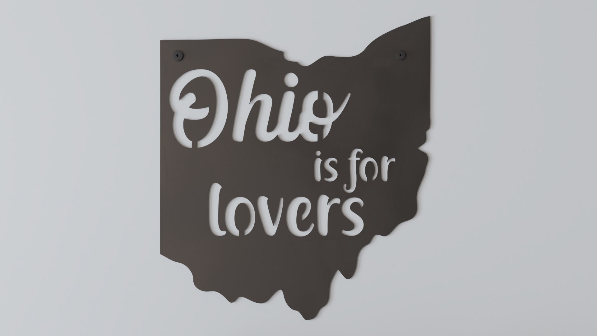 Ohio is for Lovers // Wall Art // Metal Sign Decor Etsy