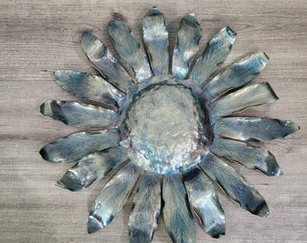 Girasol de metal hecho a mano // Flor eterna