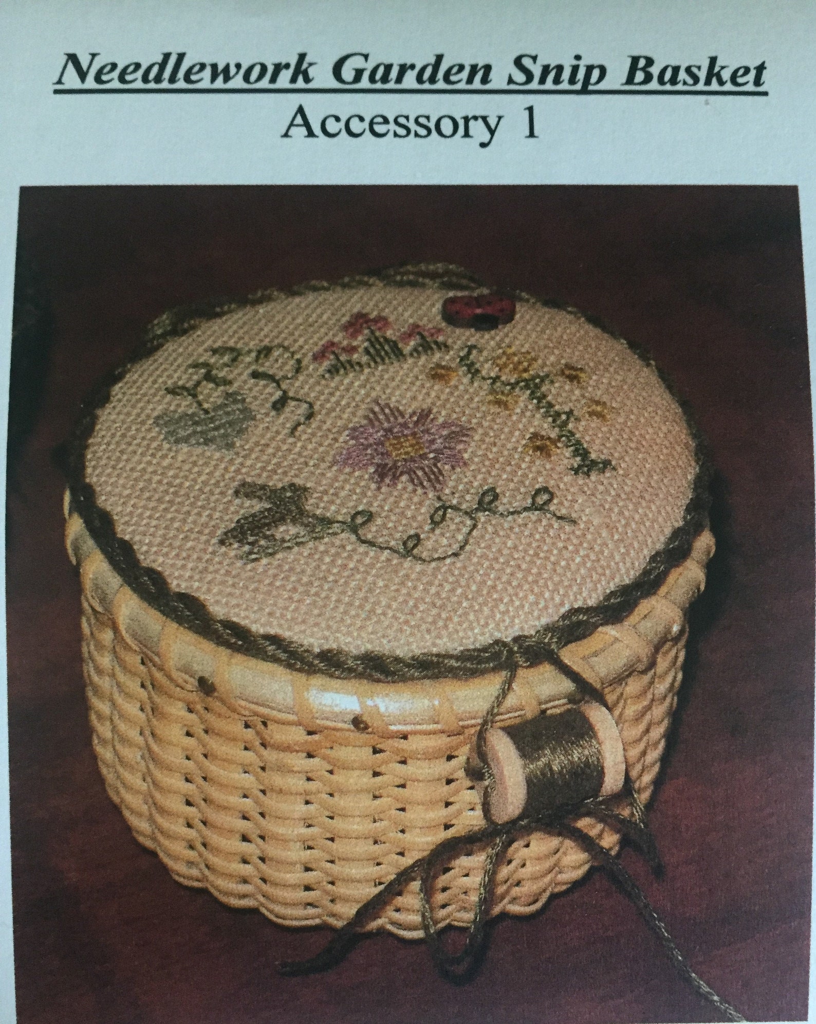 Needlework Garden Snip Basket Etsy
