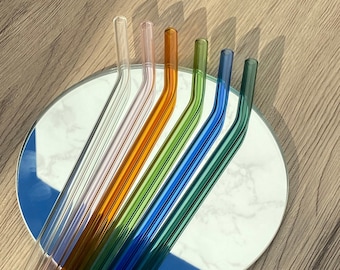 Colorful Glass Straws