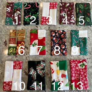 Holiday Tissue Pack Holders, Patriotc Tissue Pouches, Travel Size, Purse Size, Gifts, Stocking Stuffers, Teacher&#39;s Gifts