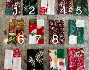 Holiday Tissue Pack Holders, Patriotc Tissue Pouches, Travel Size, Purse Size, Gifts, Stocking Stuffers, Teacher's Gifts