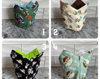 Fun Designs Ice Cream Pint Holder, Cozy, Microwavable Noodle Soup Cup Cozy, Oatmeal Cup, Cup Holder, Hand Saver, Hotpad, Housewarming, Gift