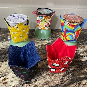 Ice Cream Pint Holder, Cozy, Microwavable Noodle Soup Cup Cozy, Oatmeal Cup, Cup Holder, Hand Saver, Hotpad, Housewarming, Gift