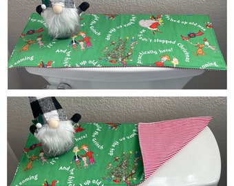 Christmas Toilet Tank Topper, Kitchen Table Decor, Kitchen Runners, Christmas Bathroom Decor, Farmhouse Living, Country Decor