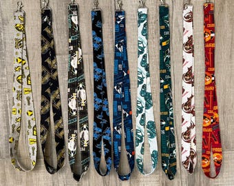 Lanyard, Movie, Book, Handmade Cotton Lanyard Keychain, Teacher, School, Work, ID Badge Holder, Key Holder, Gift