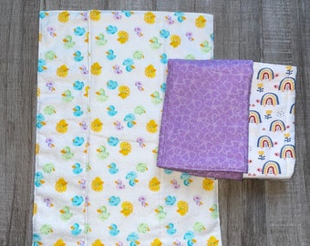 Baby Burp Clothes, Flannel Burp Cloth, Baby Boy, Baby Girl, Spit Rag, Baby shower Gift