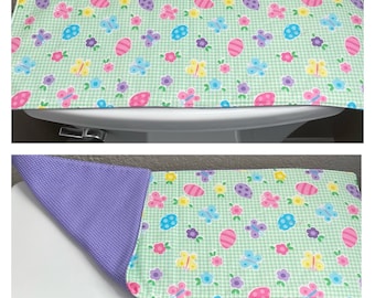 Easter Toilet Tank Topper, Bunnies, Cross, Eggs, Kitchen Table Runner, Bathroom Decor, Farmhouse Living, Country Decor, Red and Pink Hearts