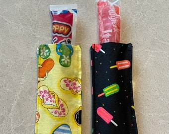 Popsicle Sleeves, Popsicle Holder, Frozen Yogurt Sleeve, Summer, Kids, Gift