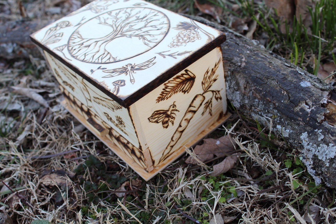 Tree of life jewelry box Etsy