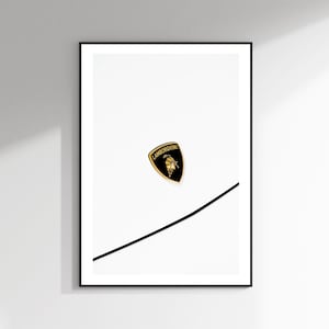Lamborghini Gallardo Spyder Crest - Car Digital Print Download - Real Close-Up Photography by MrYLT