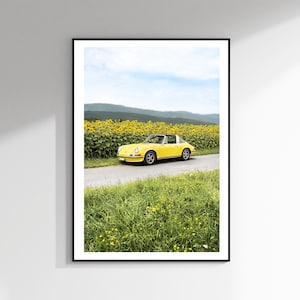 Porsche 911 2.4 Targa - Download stampa digitale auto - Fotografia reale di MrYLT