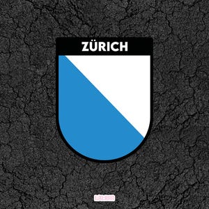 Suisse Zurich Zürich Flag Sticker for your car to put on window, bumper or any surface - Various Sizes & Versions