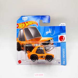 2024 Hot Wheels - Mazda RX-3 oranje met tinten - HW J-IMPORTS - HRY71
