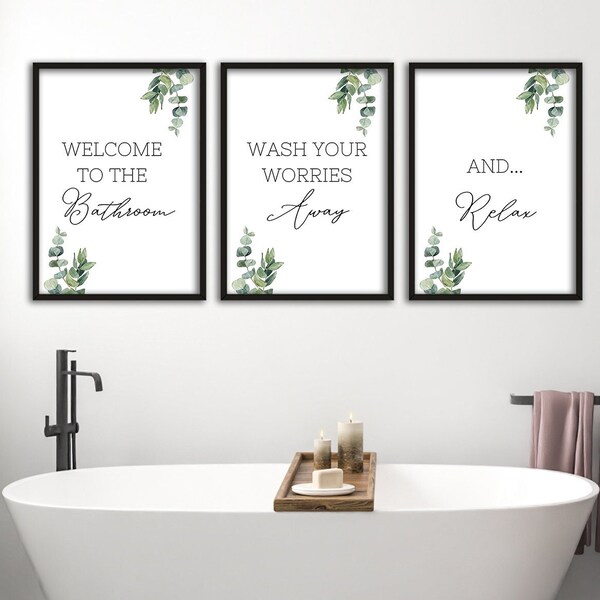 Bathroom Wall Art Etsy UK