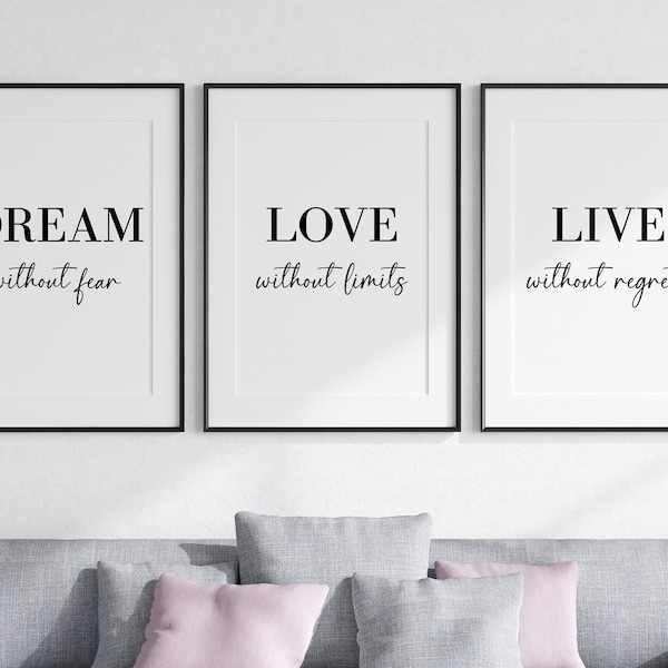 Love Quotes Wall Art Etsy