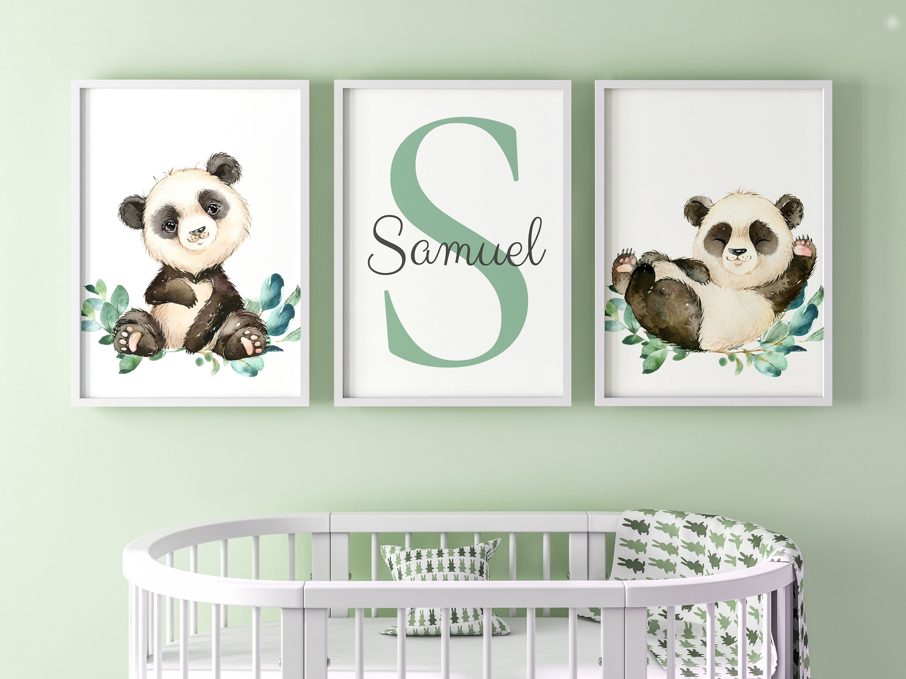 Panda Name Art Nursery UK