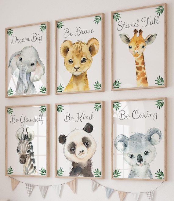CHOOSE YOUR OWN! Safari Animals Baby Boy Girl Nursery Bedroom