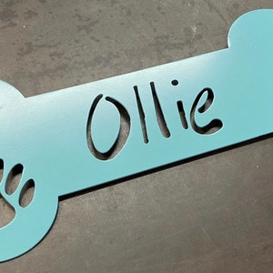 Personalisierte Hundeknochen Kunstwerk, Hundeschild, Haustier Namensschild, Hundenamensschild, Zwinger Dekor, personalisiertes Hundenamensschild, Haustier Dekor