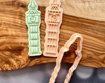 Big Ben Cookie Stamp + Cutter. Fondant Icing Cupcake Decorating