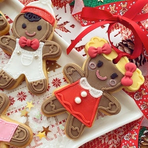 Gingerbread Man Cookie Cutter en Stamp. Kerst Fondant Biscuit Icing Versieren