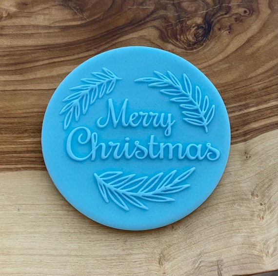 Merry Christmas Embosser Stamp Etsy