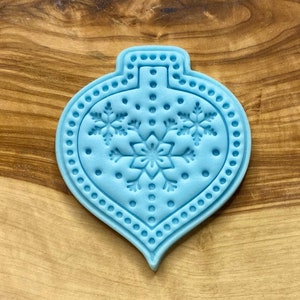 Christmas Bauble Embosser Stamp. Fondant/Icing Stamp