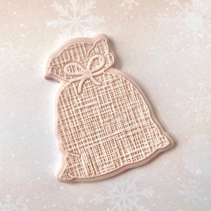 Santa Sack Cookie Stamp and Cutter. Christmas Fondant Biscuit Icing Decorating