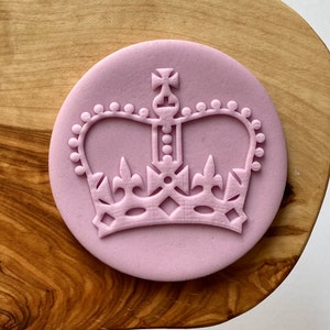 Crown Cookies Stamp. Crown Fondant Embosser Stamp