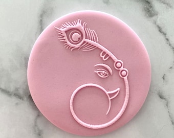 Ganesh Cookie Embosser Stamp. Diwali Fondant Icing Biscuit Decorating