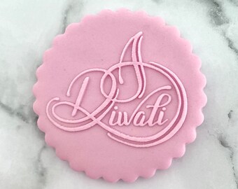 Diwali Cookie Stamp. Fondant Biscuit Icing Cupcake Decorating