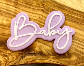 Baby Debosser Stamp and Cutter. Fondant Icing Cupcake Decorating