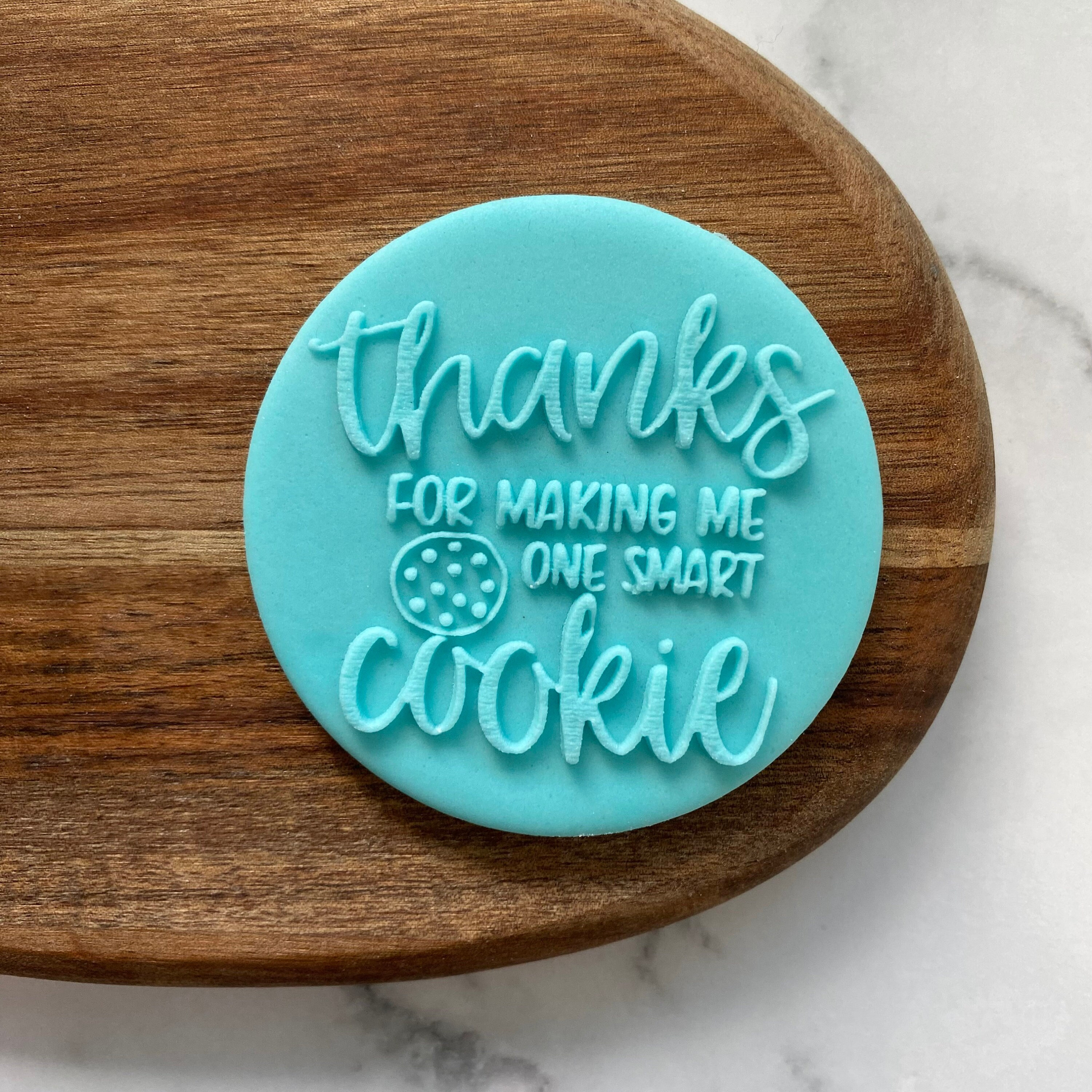 Thank You Fondant Cooke Stamp, Embosser Stamp, Grateful, Blessng