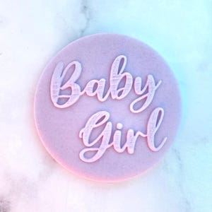 Baby Girl Cookie Embosser Stamp Baby Shower Fondant Keks Icing Cupcakes dekorieren