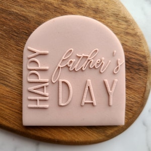 Happy Father&#39;s Day Cookie Outbosser Stamp. Father&#39;s Day Fondant Biscuit Cupcakes Decorating