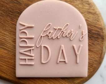 Happy Father's Day Cookie Outbosser Stamp. Father's Day Fondant Biscuit Cupcakes Decorating