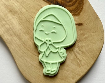 Cute Muslim Girl Debosser Stamp With Cutter. Ramadan Embosser Stamp. Fondant Icing Cupcake Decorating