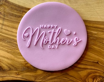 Glad mors dag-prägelstämpel. Prägelstämpel, kexfondantglasyr, cupcakedekoration.