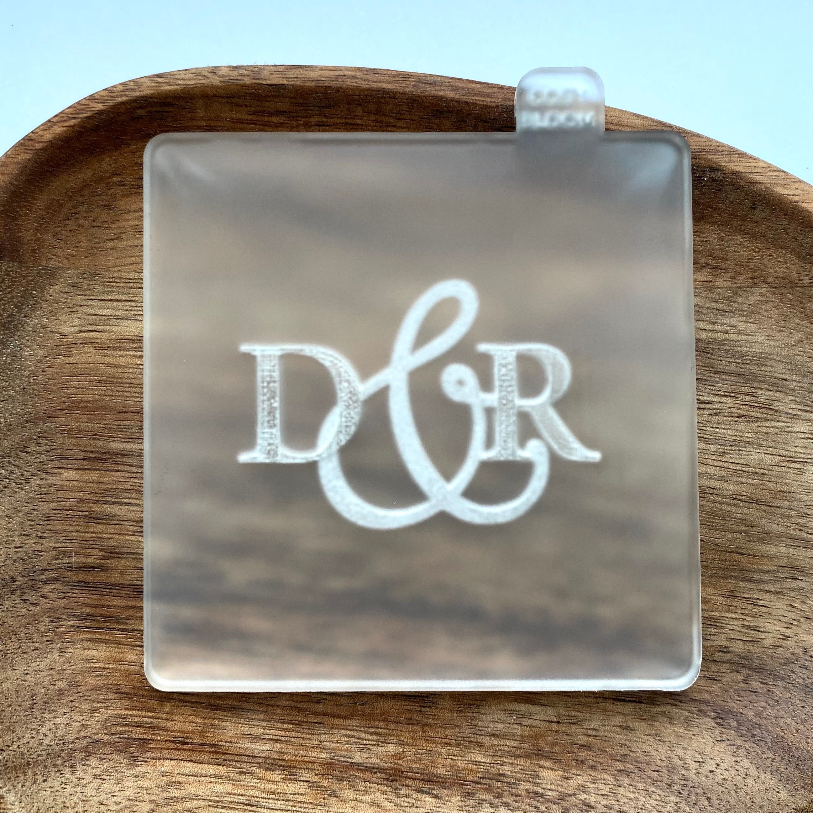 Customized Initials Raisins Custom Wedding Initials Fondant Outbosser Stamp. Letters Cookie Stamp ...