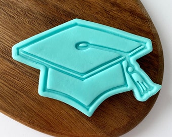 Graduation Hat Cookie Stamp| Graduation Diploma Cookie Stamp | Fondant Icing Decoration