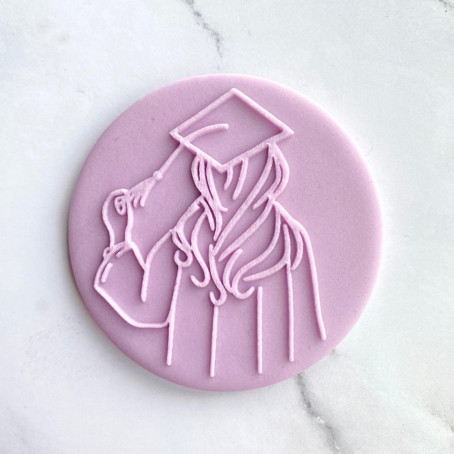 Graduation Girl Cookie Stamp Fondant Embosser for Grad Party Treats ...