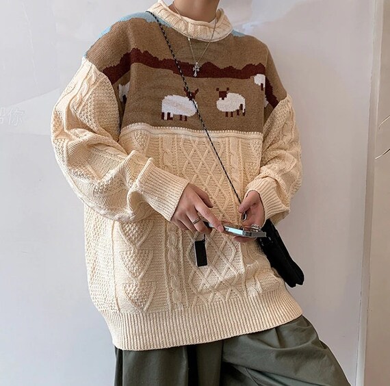 fluffy sheep sweater