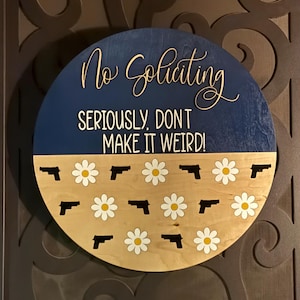 No Soliciting 22” porch sign