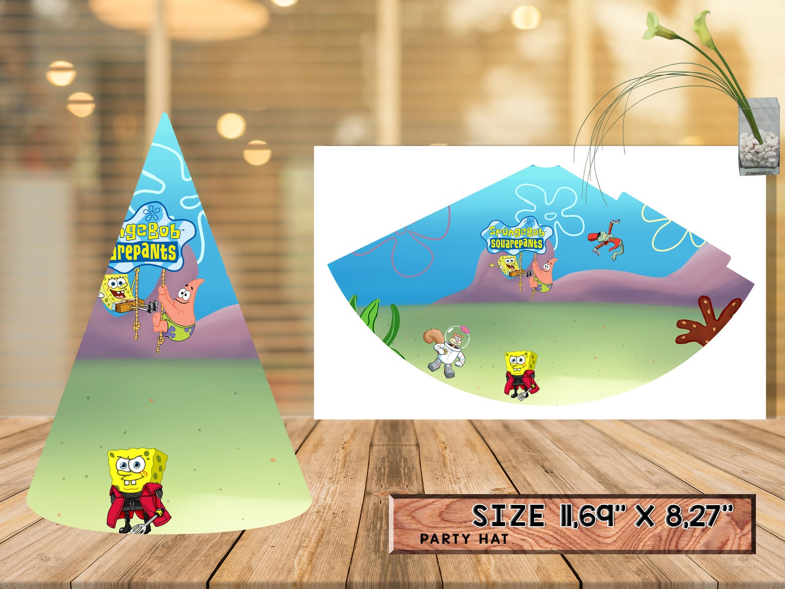 Spongebob Spongebob Party Hat Spongebob Birthday Party | Etsy