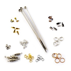 20-600 per lot jewellery making materials Bar connectors Jump rings Alloy lobster clasps Diy jewellery findings Wholesale supplies Cord ends