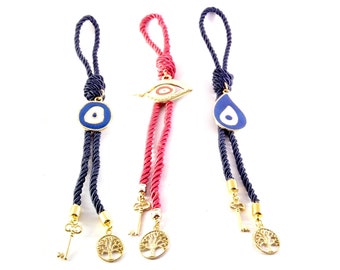 Boze oog muur hangen Boze oog emaille charme wand decor Unieke boze oog ornament Griekse boze oog huis amulet Veel geluk cadeau Geëmailleerde boze oog