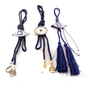 Evil eye wall hanging Eye ceramic shape wall decor Unique evil eye ornament Greek evil eye home amulet Handpainted evil eye Good luck gift